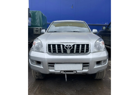 Площадка под лебёдку в штатный бампер Toyota Land Cruiser Prado 120