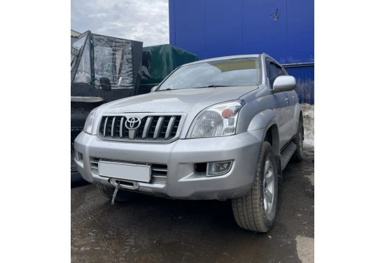 Площадка под лебёдку в штатный бампер Toyota Land Cruiser Prado 120
