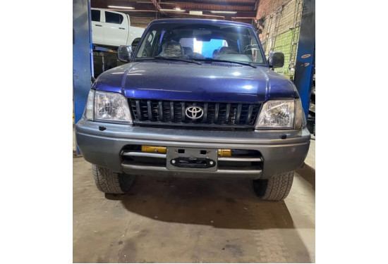 Площадка под лебёдку в штатный бампер Toyota Land Cruiser Prado 90