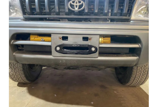 Площадка под лебёдку в штатный бампер Toyota Land Cruiser Prado 90