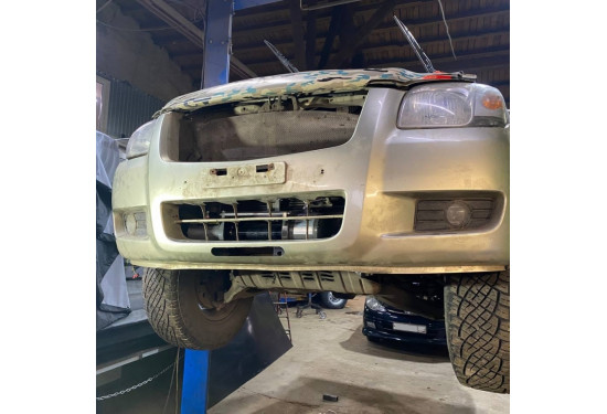 Площадка под лебёдку в штатный бампер Mazda BT-50 2006-2012