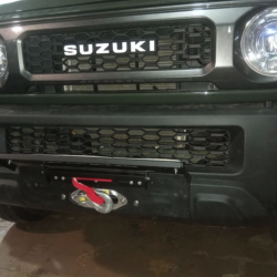 Площадка под лебёдку 6000-8000 lbs в штатный бампер Suzuki Jimny (JB74) 2019+