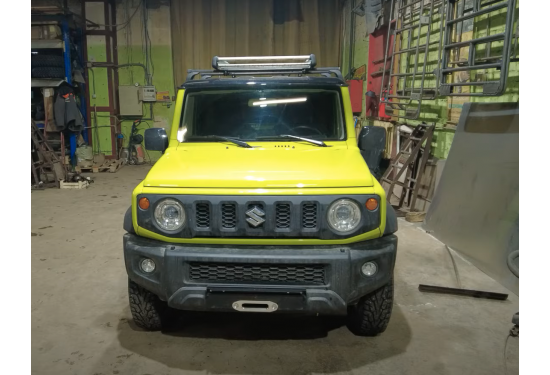 Площадка под лебёдку 6000-8000 lbs в штатный бампер Suzuki Jimny (JB74) 2019+