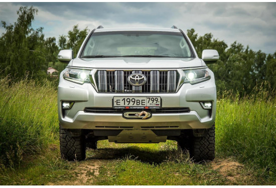 Площадка под лебёдку в штатный бампер Toyota Land Cruiser Prado 150 2017-2023