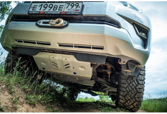 Площадка под лебёдку в штатный бампер Toyota Land Cruiser Prado 150 2017-2023
