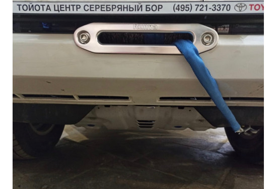 Площадка под лебёдку в штатный бампер Toyota Land Cruiser Prado 150 2017-2023