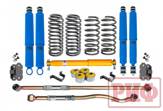 Комплект усиленной подвески РИФ "Арктика" для Toyota Land Cruiser 80/105 нагрузка перед 0-100 кг зад 0-200 кг лифт 100 мм