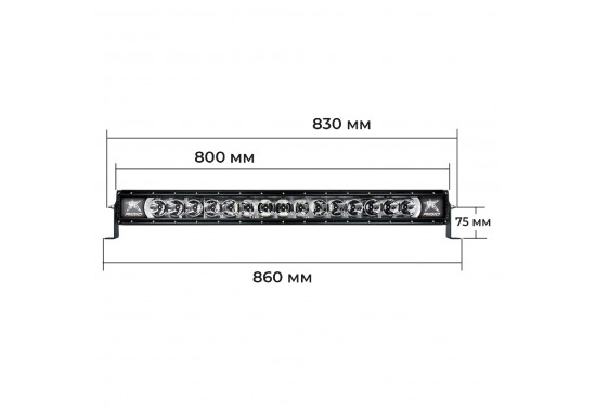 Светодиодная балка RIGID с RGB подсветкой 155W Комбинированный свет (арт.: 230053)