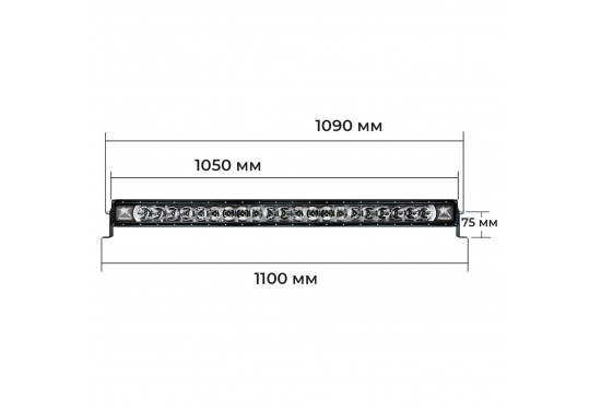 Светодиодная балка RIGID с RGB подсветкой 217W Комбинированный свет (арт.: 240053)