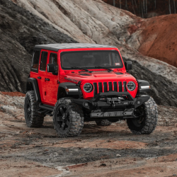 Бампер силовой передний алюминиевый Rival для Jeep Wrangler JK 2006-2018