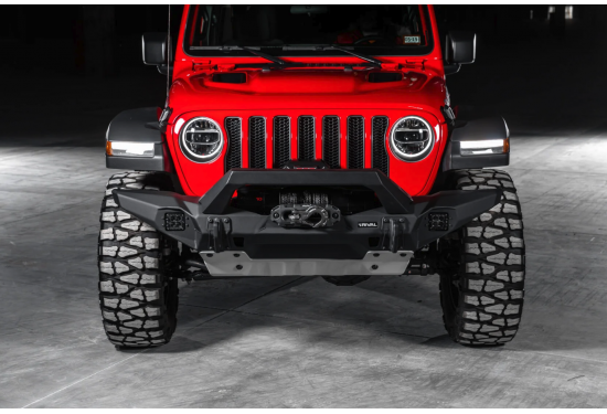 Бампер силовой передний алюминиевый Rival для Jeep Wrangler JK 2006-2018