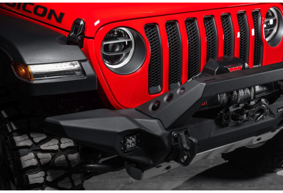 Бампер силовой передний алюминиевый Rival для Jeep Wrangler JK 2006-2018