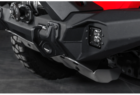 Бампер силовой передний алюминиевый Rival для Jeep Wrangler JK 2006-2018