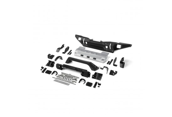 Бампер силовой передний алюминиевый Rival для Jeep Wrangler JL 2017+ и Jeep Gladiator JT 2018+