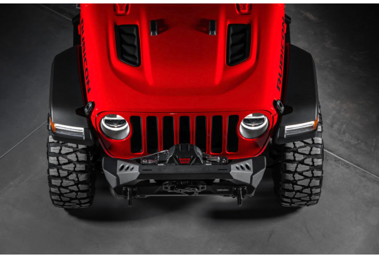Бампер силовой передний алюминиевый Rival для Jeep Wrangler JK 2006-2018