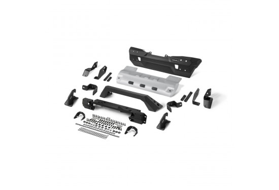 Бампер силовой передний алюминиевый Rival для Jeep Wrangler JL 2017+ и Jeep Gladiator JT 2018+