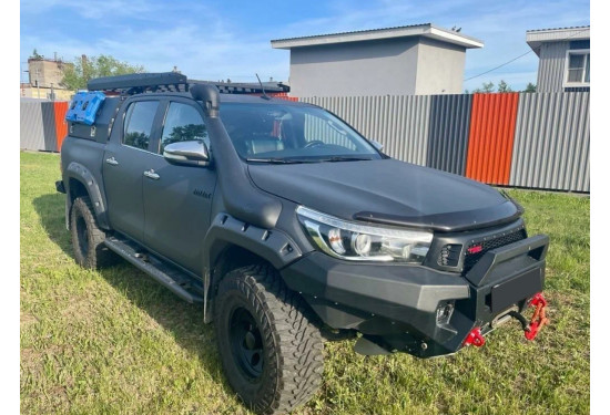 Бампер силовой передний алюминиевый Rival для Toyota Hilux 2015-2020