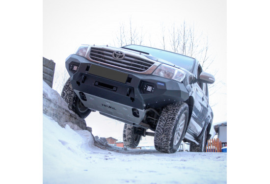 Бампер силовой передний алюминиевый Rival для Toyota Hilux 2011-2015