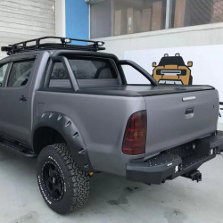 Бампер силовой задний алюминиевый Rival для Toyota Hilux 2011-2015