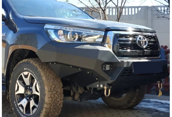 Бампер силовой передний алюминиевый Rival для Toyota Hilux Exclusive 2018-2020