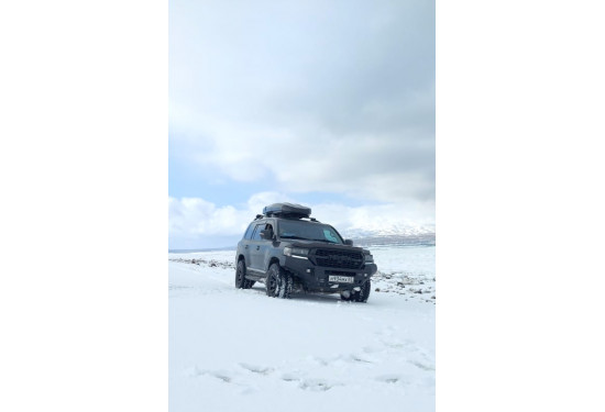 Бампер силовой передний алюминиевый Rival для Toyota Land Cruiser 200 2015-2021