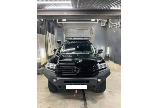Бампер силовой передний алюминиевый Rival для Toyota Land Cruiser 200 2015-2021