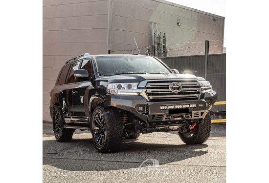 Бампер силовой передний алюминиевый Rival для Toyota Land Cruiser 200 2015-2021