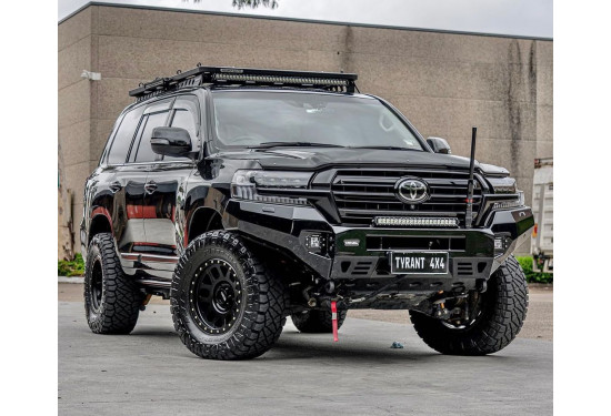 Бампер силовой передний алюминиевый Rival для Toyota Land Cruiser 200 2015-2021