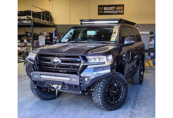 Бампер силовой передний алюминиевый Rival для Toyota Land Cruiser 200 2015-2021