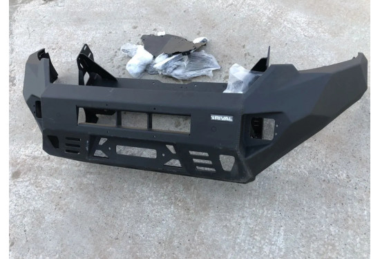 Бампер силовой передний алюминиевый Rival для Toyota Land Cruiser Prado 150 2017-2023