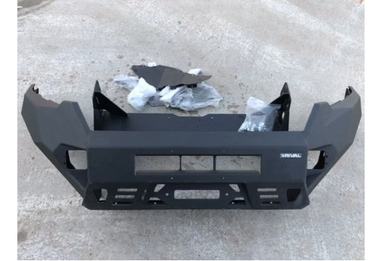 Бампер силовой передний алюминиевый Rival для Toyota Land Cruiser Prado 150 2017-2023