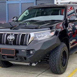 Бампер силовой передний алюминиевый Rival для Toyota Land Cruiser Prado 150 2017-2023