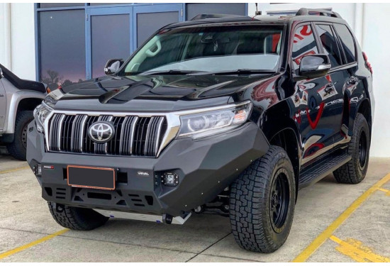 Бампер силовой передний алюминиевый Rival для Toyota Land Cruiser Prado 150 2017-2023