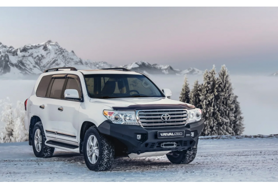 Бампер силовой передний алюминиевый Rival для Toyota Land Cruiser 200 2007-2015