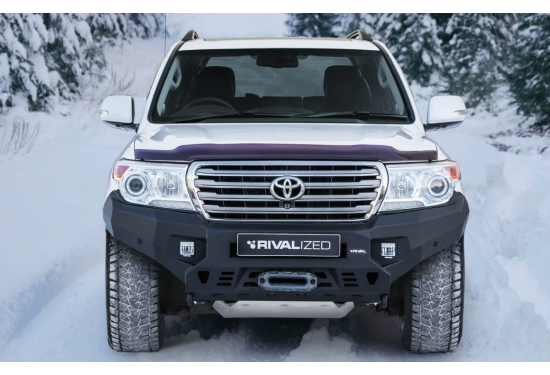 Бампер силовой передний алюминиевый Rival для Toyota Land Cruiser 200 2007-2015