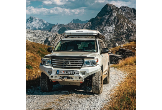Бампер силовой передний алюминиевый Rival для Toyota Land Cruiser 200 2007-2015