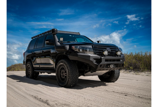 Бампер силовой передний алюминиевый Rival для Toyota Land Cruiser 200 2007-2015