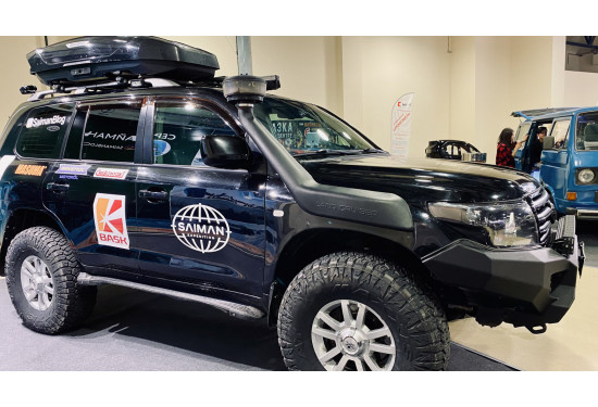 Бампер силовой передний алюминиевый Rival для Toyota Land Cruiser 200 2007-2015