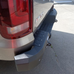 Бампер силовой задний алюминиевый Rival для Volkswagen Amarok 2010-2020