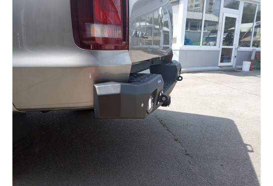 Бампер силовой задний алюминиевый Rival для Volkswagen Amarok 2010-2020