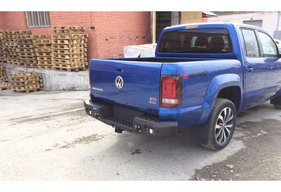 Бампер силовой задний алюминиевый Rival для Volkswagen Amarok 2010-2020