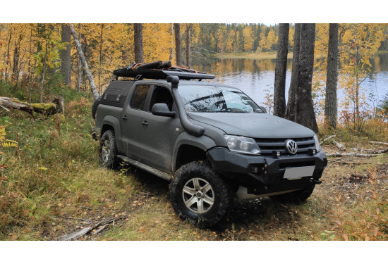 Бампер силовой передний алюминиевый Rival для Volkswagen Amarok 2010-2020