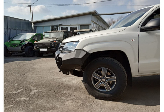 Бампер силовой передний алюминиевый Rival для Volkswagen Amarok 2010-2020