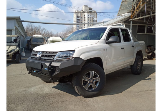 Бампер силовой передний алюминиевый Rival для Volkswagen Amarok 2010-2020