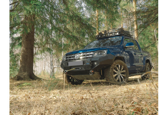 Бампер силовой передний алюминиевый Rival для Volkswagen Amarok 2010-2020