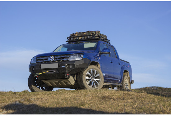 Бампер силовой передний алюминиевый Rival для Volkswagen Amarok 2010-2020