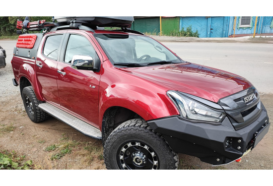 Бампер силовой передний алюминиевый Rival для ISUZU D-MAX 2017-2021
