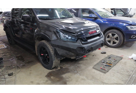 Бампер силовой передний алюминиевый Rival для ISUZU D-MAX 2017-2021