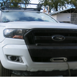 Площадка под лебедку в штатный бампер для Ford Ranger T6 2015-2023