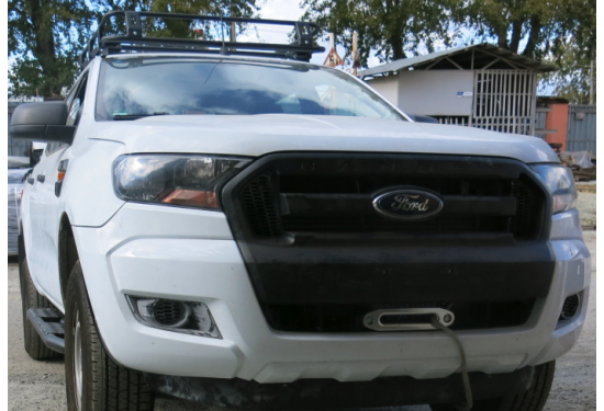 Площадка под лебедку в штатный бампер для Ford Ranger T6 2015-2023